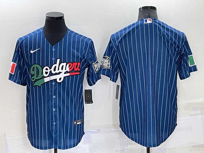 Los Angeles Dodgers Blank Navy Blue Pinstripe Mexico 2020 World Series Cool Base Nike Jersey,We sell and wholesale Los Angeles Dodgers Blank Navy Blue Pinstripe Mexico 2020 World Series Cool Base Nike Jersey on line form chian!